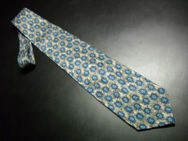 Joseph Abboud Neck Tie Italian Silk Design No 67248 Mottled Browns and Blues - £10.26 GBP