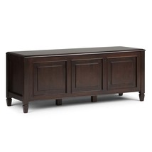 Connaught Dark Chestnut Brown Storage Bench Trunk - $459.99