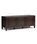 Connaught Dark Chestnut Brown Storage Bench Trunk - $8,489.74 MXN