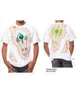 African  Dashiki WHITE AFRICAN PRINT DASHIKI T-SHIRTS Black Panther Wako... - £17.84 GBP