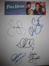 Full House Signed Pilot TV Script Screenplay Autograph X5 John Stamos Bob Saget  - £13.46 GBP