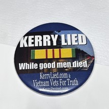Vintage 2004 Kerry Lied John Kerry 2.25 Inch Campaign Button Pinback - $10.88