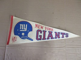Vintage 1967 New York Giants One Bar Helmet NFL Flag Pennant - £43.06 GBP