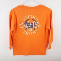 Salt Life Boys Long Sleeve T-shirt Size Small Orange QA15 - £7.34 GBP