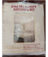 King Size Bed Canopy Mosquito Net Netting W/2 Door Opening 87&quot; X 79&quot; X 8... - $554.99 MXN