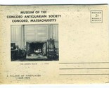 Concord Antiquarian Museum Folder Massachusetts FIREPLACES - $13.86