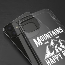 Mountains Are My Happy Place: Slim Shockproof Clear Phone Case with Wireless Cha - £18.07 GBP+