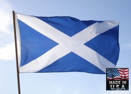 SCOTLAND Scottish Saint Andrew&#39;s Cross Saltir 3x5 SuperPoly FLAG Banner*... - £12.52 GBP