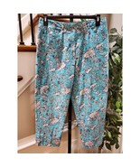 Etcetera Women&#39;s Blue Cotton Mid Rise Straight Legs Casual Pant Size 14 - $513.08 MXN