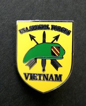 Vietnam Vet Special Forces Veteran Lapel Shield Pin Badge 1 Inch - £4.45 GBP