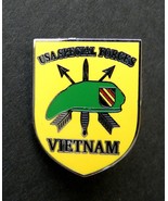 VIETNAM VET SPECIAL FORCES VETERAN LAPEL SHIELD PIN BADGE 1 INCH - £4.24 GBP