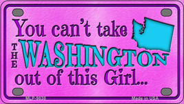 Washington Girl Novelty Mini Metal License Plate Tag - £11.72 GBP