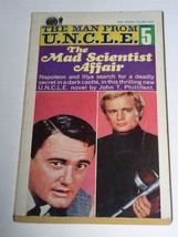 The Man From U.N.C.L.E. Paperback Book Vintage 1966 The Mad Scientist Af... - $7.99
