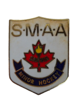 SMAA Sarnia Minor Hockey Enamel Lapel Hat Pin Badge Canada - £11.66 GBP