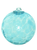 5 Inch Aqua Art Glass Friendship Ball - £20.78 GBP