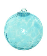 5 Inch Aqua Art Glass Friendship Ball - $26.00