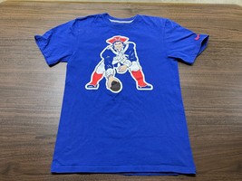 New England Patriots “Patriot Pat” Men’s Blue NFL Football T-Shirt - Nike Small - £8.75 GBP
