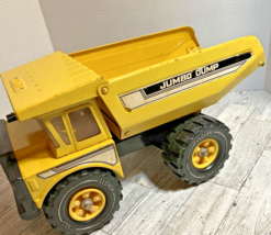 Vintage Jumbo Dump Truck CLOVER 7900 TOY Metal Collectible Yellow Made In Korea - £37.08 GBP