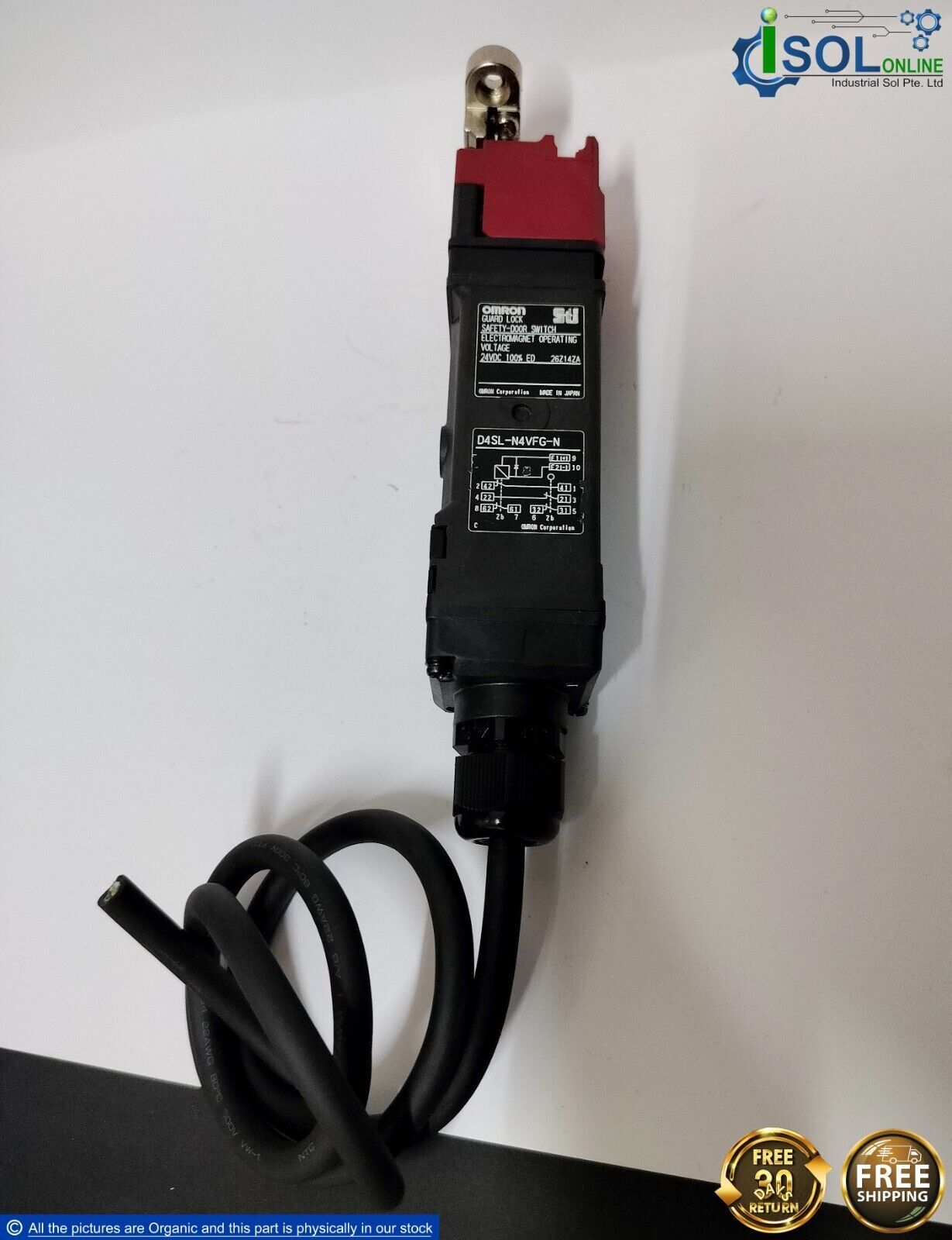 Omron Sti D4SL-N4VFG-N Guard Lock Safety-Door Switch 24VDC W/ Cable Japan - $179.00