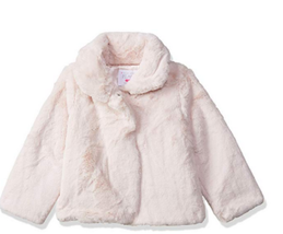 The Childrens Place Baby Girls Faux Fur Jacket, Size 12/18 Months - £15.12 GBP