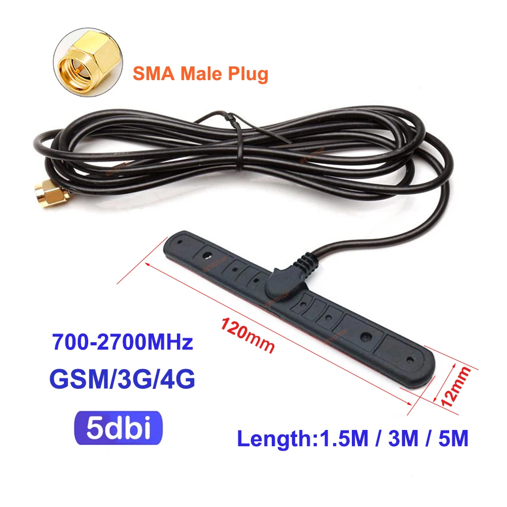 House Home Bevotop Hot Sell Gsm 3G Lte 4G Patch Antenna 700-2700MHz 5dbi Sma Mal - £19.98 GBP