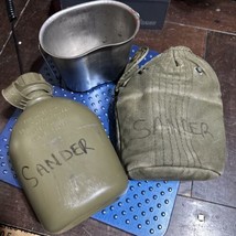 VTG US Army Vietnam War Era M56 Canteen, Cup and Cover - £25.89 GBP