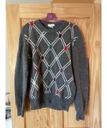 Vintage Cattivo 100% Shetland Wool Pullover Sweater Size Large - $42.13 CAD