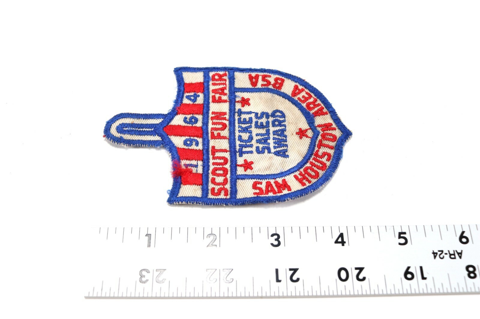 Vtg 1964 Scout Fun Fair Ticket Sales Sam Houston Boy Scout of America Camp Patch Item image 4