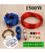 1500W Car Amplifier Wiring Kit Audio Subwoofer Amp Rca Cable 10Gauge Awg... - £19.65 GBP