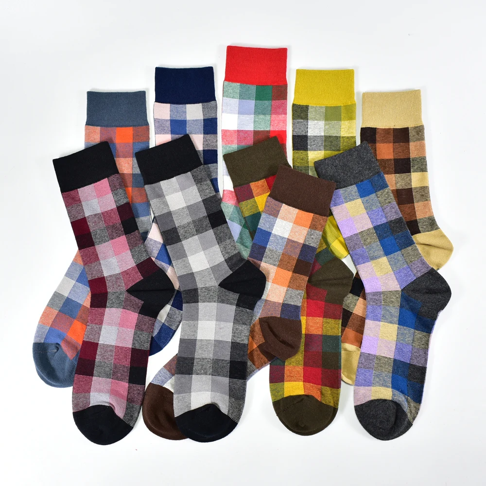Sporting New Men&#39;s Socks Casual Business Dress High Quality Happy Combed Cotton  - £32.17 GBP