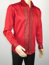 Men CEREMONIA Turkey Shirt 100% Cotton Fancy Rhine Stones #TSV 28 Slim Fit image 14