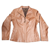 Cole Haan Women's Wing Collar  100% Lambskin Jacket sz 10 image 3