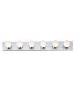 36-Inch Wide 6 Light Vanity Light Strip Bathroom Polished Chrome NEW &amp; S... - $53.91 CAD