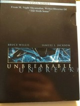 Unbreakable (DVD, 2001, 2-Disc Set, Vista Series) Bruce Willis Samuel L Jackson - £5.34 GBP