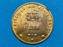 TRADE TOKEN, MILITARY, USAF, FAIRCHILD AFB, NCO CLUB, 30 CENT - €5,26 EUR