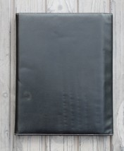 Black Business Professional Faux Leather Portfolio Organizer Folder &amp; Calculator - £10.23 GBP