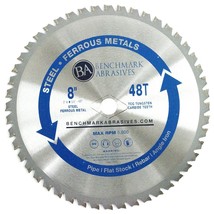 Benchmark Abrasives 8&quot; Tct Saw Blades, Tungsten Carbide Tipped, 8&quot; 48 Teeth - £25.40 GBP