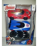 Marvel Avengers Captain America Iron Man Black Panther Friction Cars  - $202.24 MXN