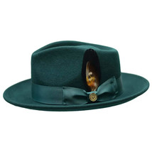 Bruno Capelo Hat Australian Wool Fedora Teardrop Crushable Bel Air BL598 H.Green image 2