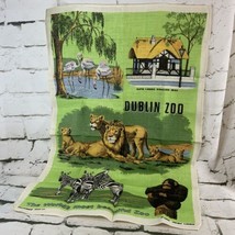 Dublin Zoo Pure Irish Linen Wall Hanging The Worlds Most Beautiful Zoo - £19.46 GBP