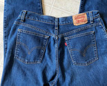 Levi&#39;s Strauss Womens Blue Classic Slim Stretch 512 Jeans Size 16 Medium - $27.69