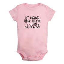 My Parents Think They&#39;re In Charge Funny Romper Newborn Baby Bodysuits Jumpsuits - £8.30 GBP+