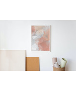 Abstract Wall Art Pink Passion 3D Cube Decor Printable Download - $9.99