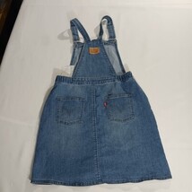 Genuine Levi’s A070-M8L Denim Blue JUMPER DRESS Cotton Girl's L Fits 12-13 Yrs image 2