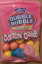 America&#39;s Original Dubble Bubble Cotton Candy Gum Balls 8 bags - £25.44 GBP
