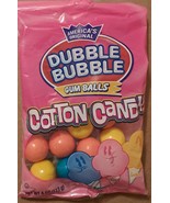 America&#39;s Original Dubble Bubble Cotton Candy Gum Balls 8 bags - £24.14 GBP