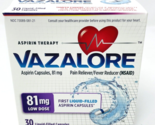 Vazalore Aspirin Capsules 81mg Low Dose Liquid Filled 30 Count 1/25 - $49.99