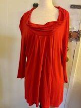 Women&#39;s Kenneth Cole Red Tunic with Cowl Neck - $24.00