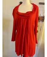 Women&#39;s Kenneth Cole Red Tunic with Cowl Neck - $456.87 MXN