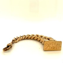 Antique Gold Filled Hallmark WJTC Chunky Graduated Chain Seal Fob Charm Pendant - £75.54 GBP